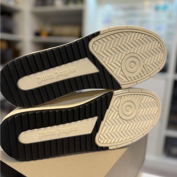 Palm Angels White and Tan Men's mule sneakers - Picture 13 of 13
